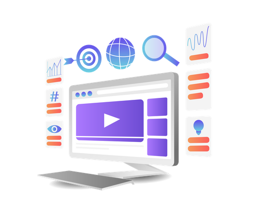 Video marketing  Illustration