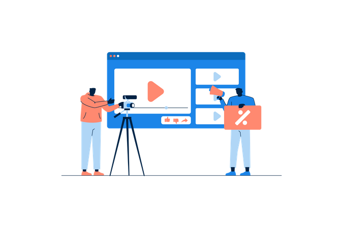 Video Marketing  Illustration