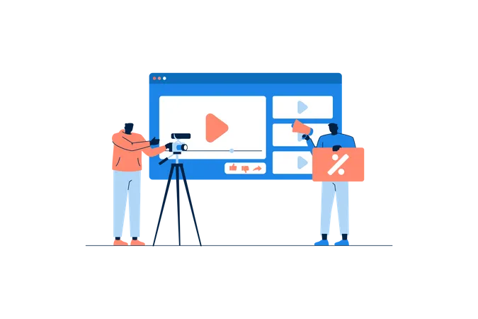 Video Marketing  Illustration