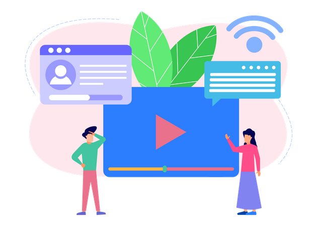 Video marketing  Illustration