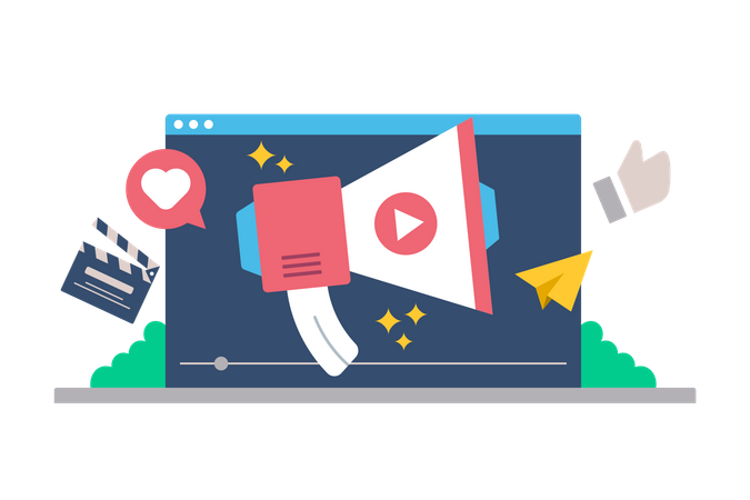 Video Marketing  Illustration