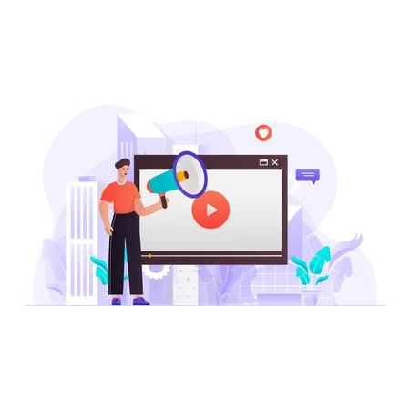 Video marketing  Illustration