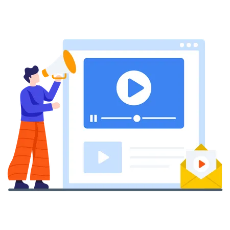 Video Marketing  Illustration