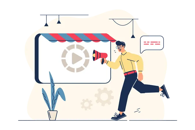 Video marketing  Illustration