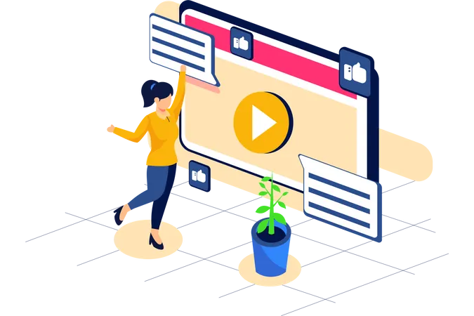 Video marketing  Illustration