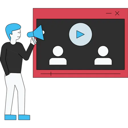 Video Marketing  Illustration