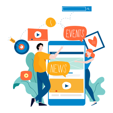 Video marketing  Illustration