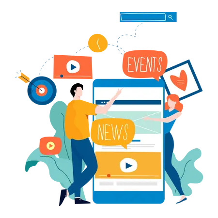 Video marketing  Illustration