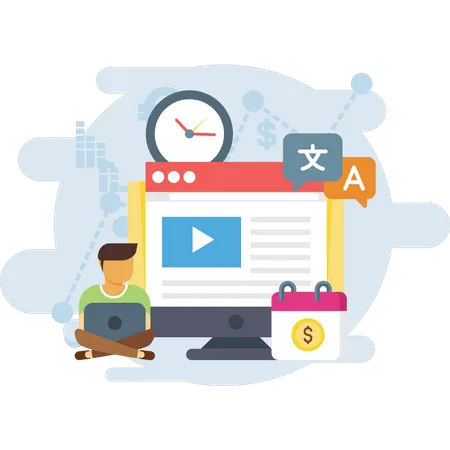 Video marketing  Illustration