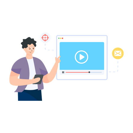 Video marketing  Illustration