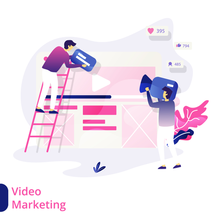 Video Marketing  Illustration