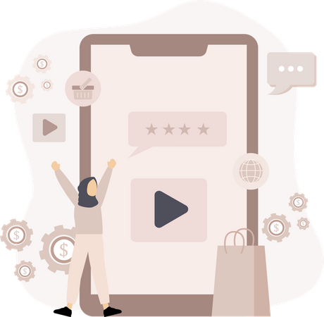 Video Marketing  Illustration