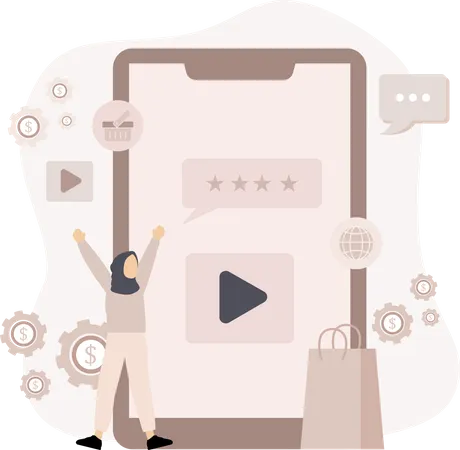 Video Marketing  Illustration