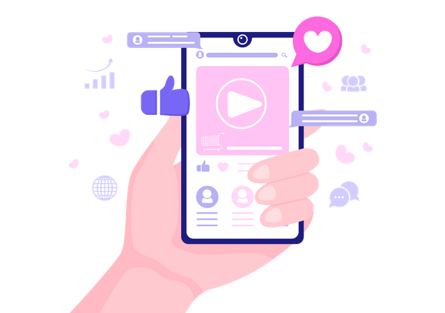 Video Marketing  Illustration