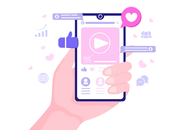 Video Marketing  Illustration