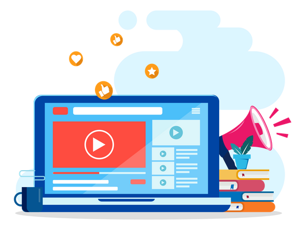 Video Marketing  Illustration