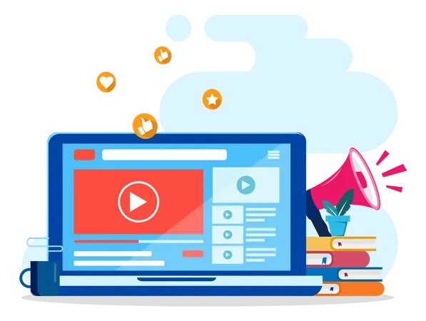 Video Marketing  Illustration