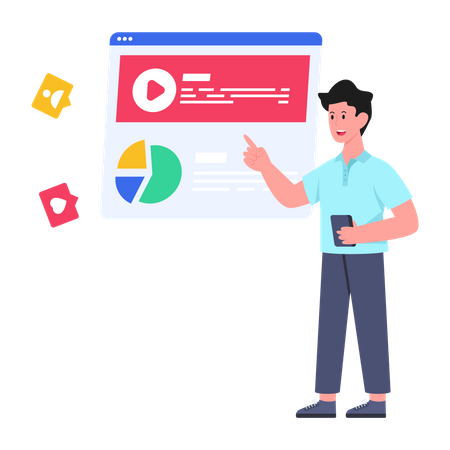 Video marketing  Illustration