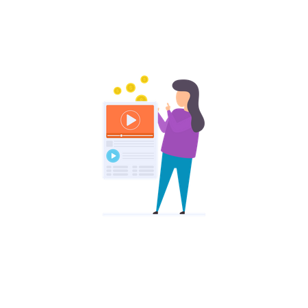 Vídeo marketing  Ilustración