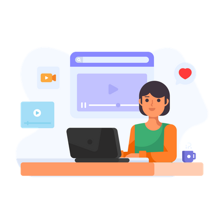Video Marketing  Illustration