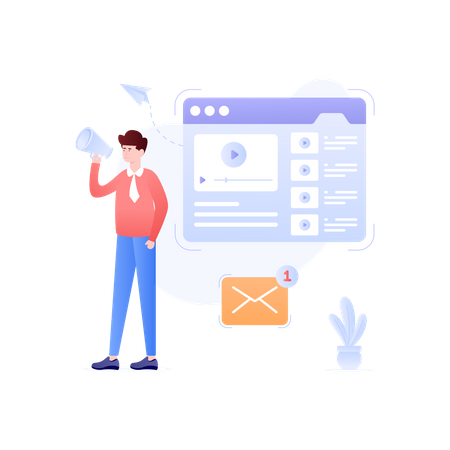 Video Marketing  Illustration