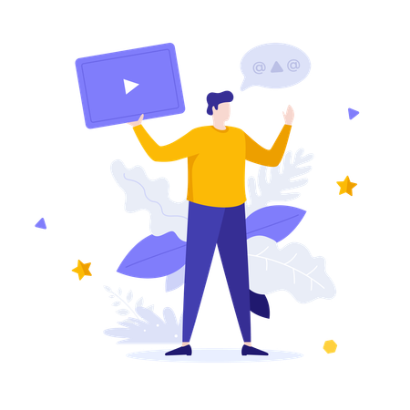 Video marketing  Illustration