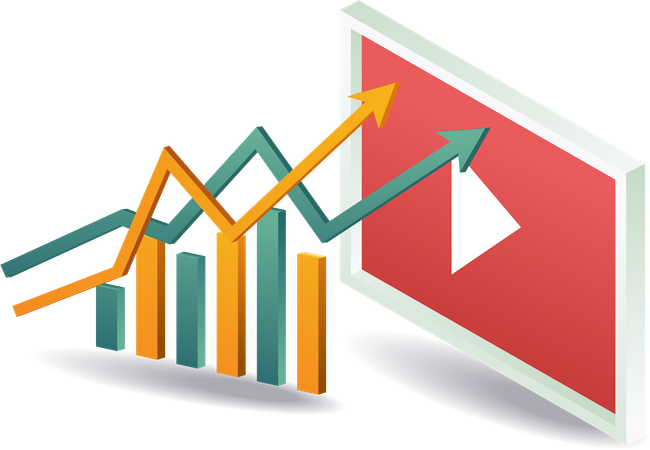 Inhalt für Analysten zur Videomedienentwicklung  Illustration