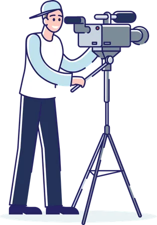 Video operator  Illustration