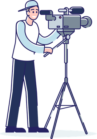 Video operator  Illustration