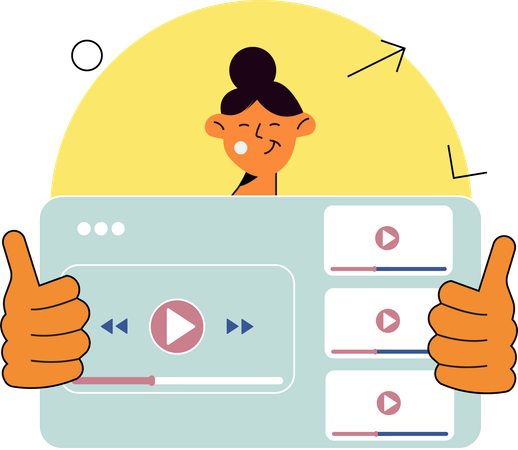 Video Playback  Illustration