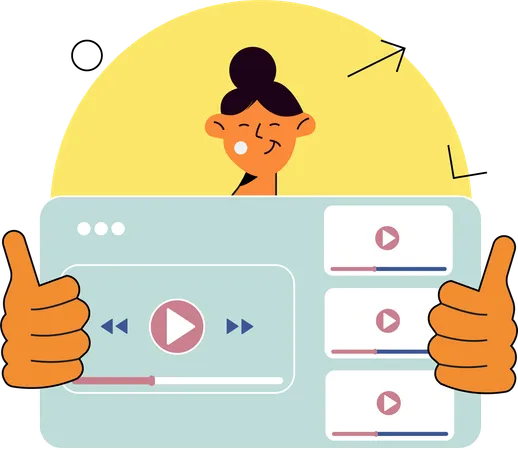 Video Playback  Illustration