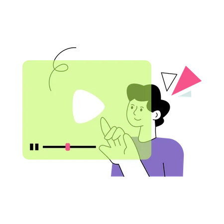 Video Player  Illustration