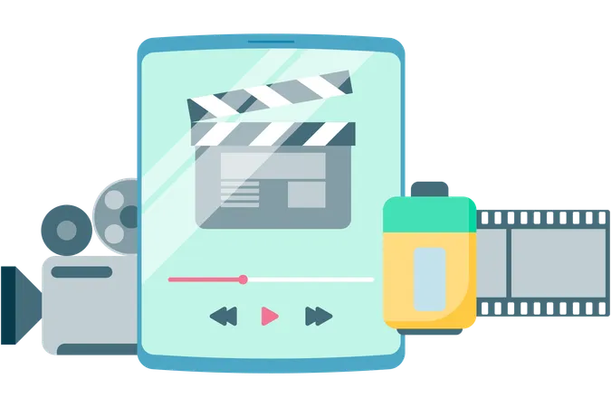 Video player application  Illustration