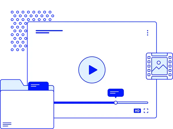 Video Player  Illustration