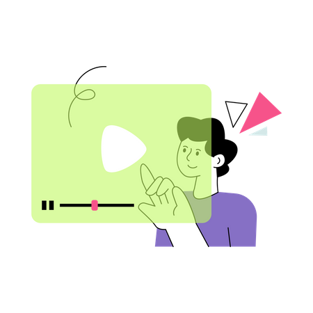 Video Player  Illustration