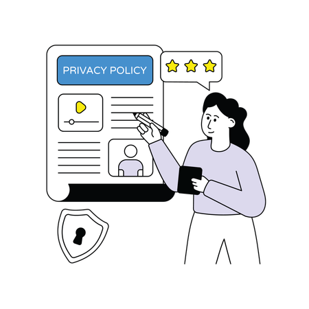 Video Privacy Policy  Illustration