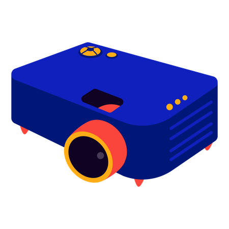 Video projector  Illustration