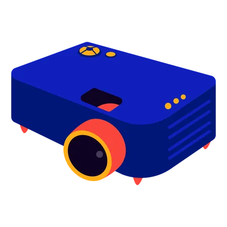 Video projector  Illustration