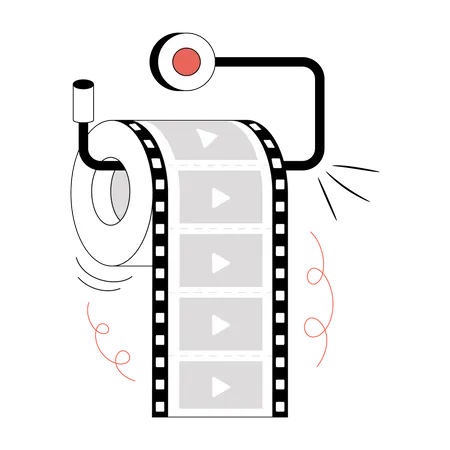Video Reel Illustration