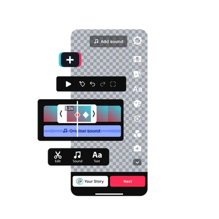 Video-Sharing-Plattform  Illustration