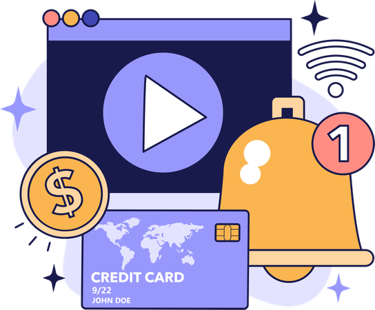 Video subscription cost  Illustration