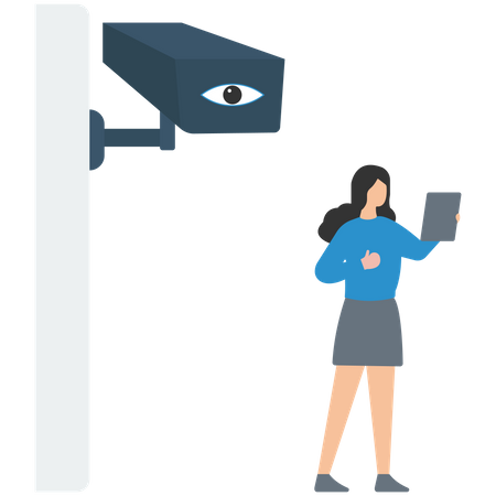 Video surveillance  Illustration