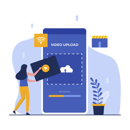 Video-Upload  Illustration