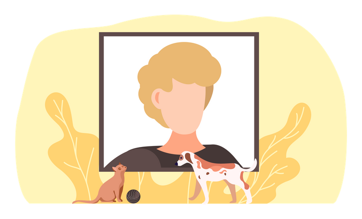 Videoblog sobre cuidados com animais de estimação  Illustration