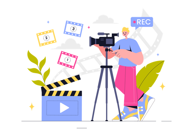 Videografía del actor  Ilustración