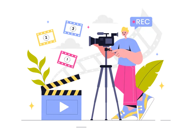 Videografía del actor  Ilustración