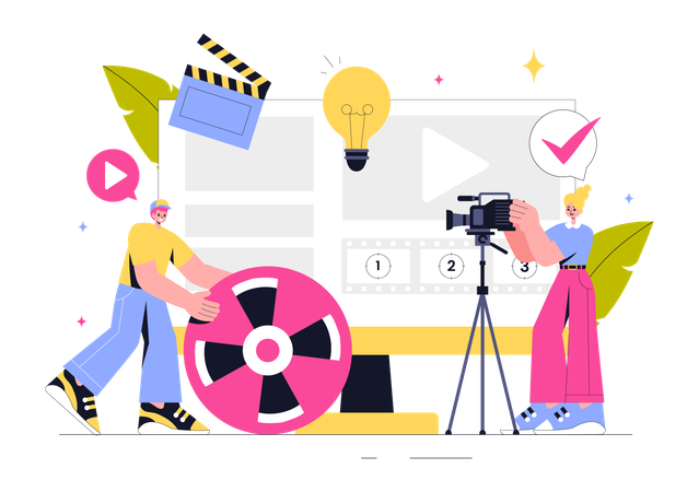 Videografia profesional  Ilustración