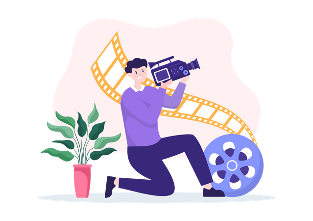 Videographer  Illustration