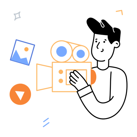 Videographer  Illustration