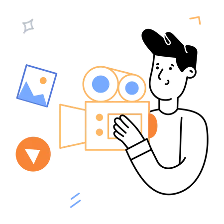 Videographer  Illustration